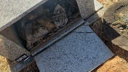 Homem vandaliza e abre túmulo no Cemitério da Saudade em Tupã