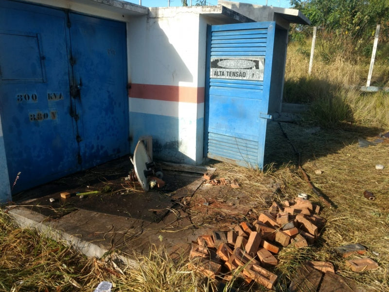 Transformador de poço é furtado e bairros podem ficar sem água