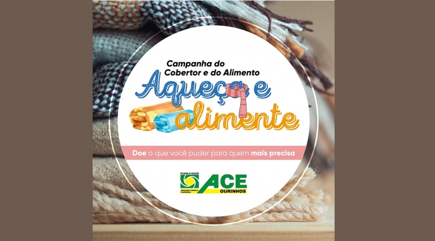 Campanha do cobertor e alimento da ACE começa com mais de R$ 5,5 mil em doações